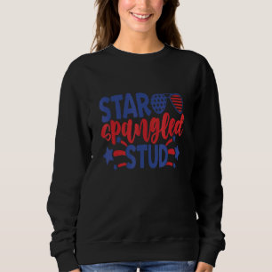 Star Spangled Stud 4th Of July Patriotic Sweatshirt