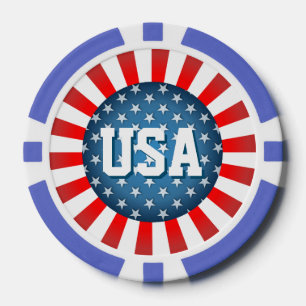Star-Spangled Style Poker Chips