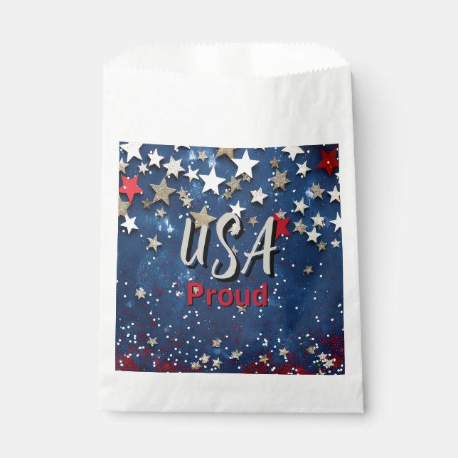 Star Spangled USA Proud Favour Bags (Front)