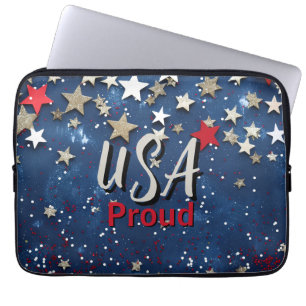 Star Spangled USA Proud Laptop Sleeve