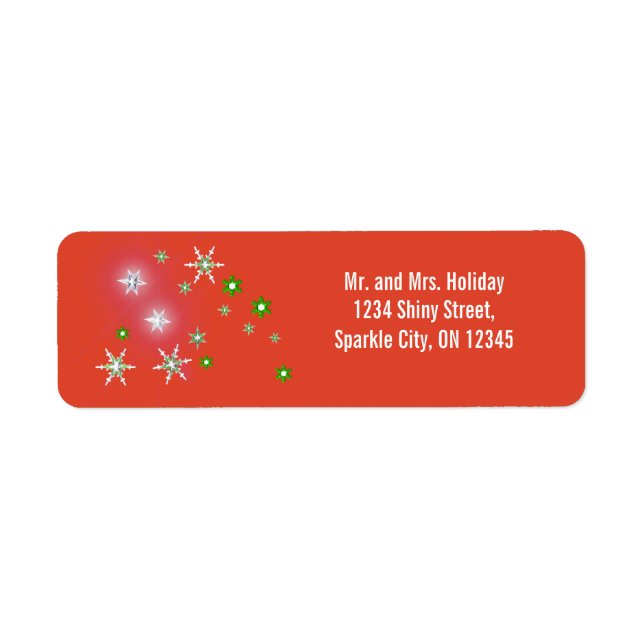 Star Sparkle Holiday Red (Front)