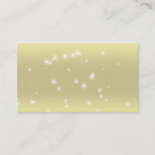 Star Sparkle Light Gold Sky Business Cards