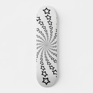 Star Spiral: Black Stars: Skateboard