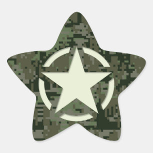 Star Stencil Digital Woodland Sticker