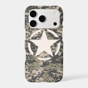 Star Stencil Tag Decal Style Khaki Camouflage