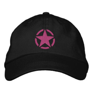 Star Stencil Vintage Decal Stylish Embroidery Embroidered Hat