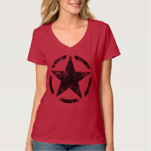 Star Stencil Vintage Decal T-Shirt