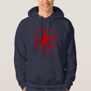 Star Stencil Vintage Grunge Style Hoodie
