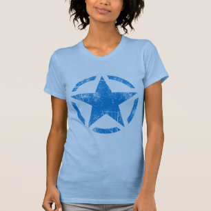 Star Stencil Vintage Grunge Style T-Shirt