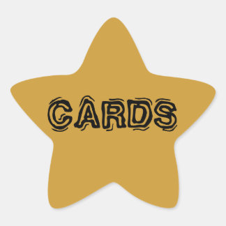 Star Sticker Labels Cards