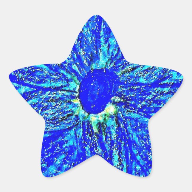 Star Stickers Blue Dalhia (Front)