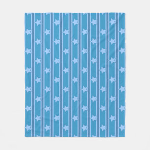 Star Striped Fleece Blanket
