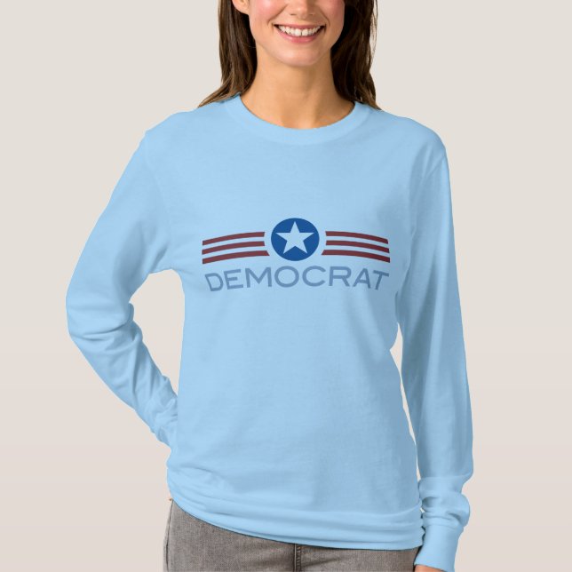 Star Stripes Democrat T-shirt (Front)