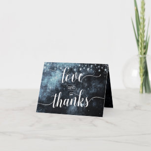 Star Struck Watercolor Wedding Thank You Photo