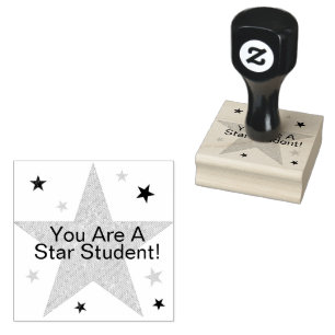 Star Student Teachers Award Encouragement Rubber Rubber Stamp