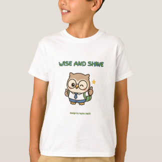  STAR STUDENT white winking Owl thumbs up Boy's T-Shirt