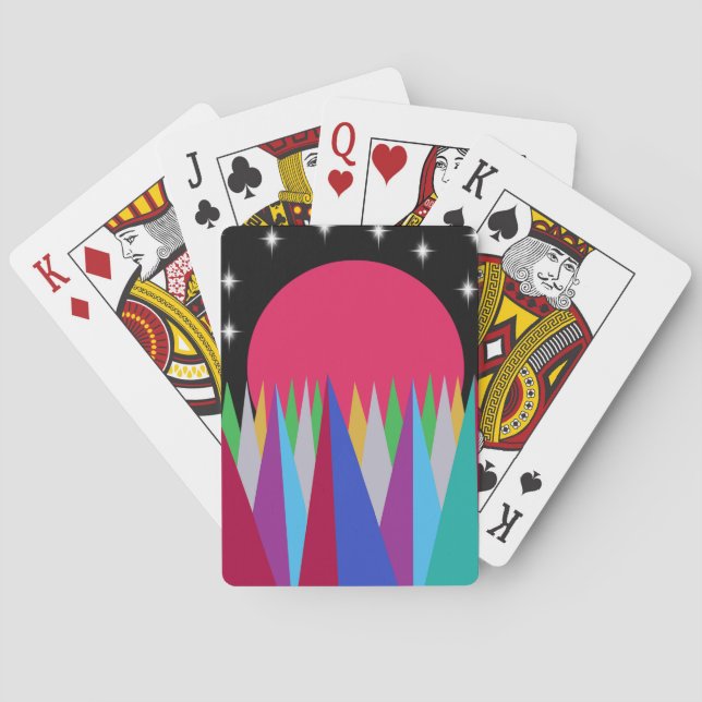 Star Sunset  Playing Cards (Back)