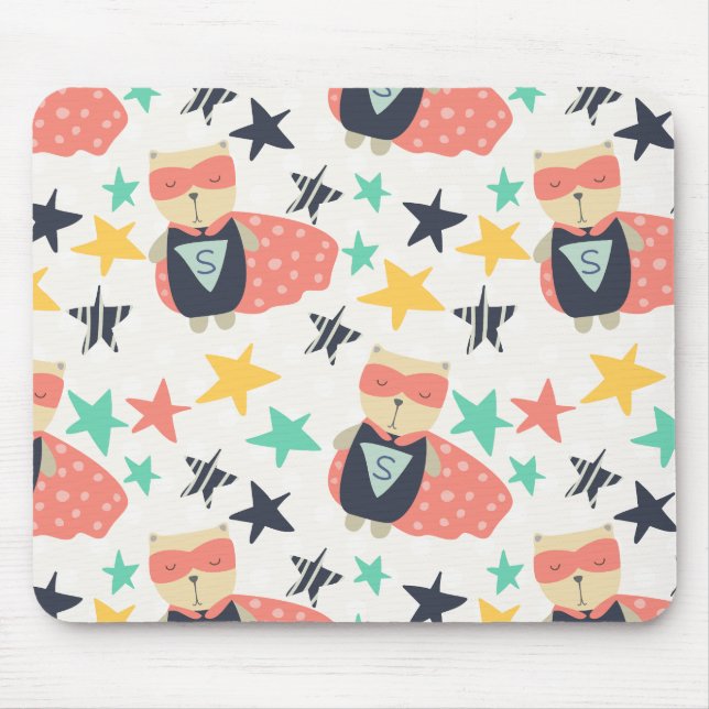 Star Super Hero Mouse Mat (Front)