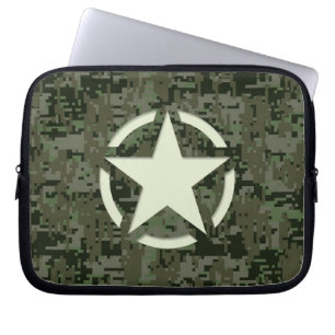 Star Tag Decal Digital Camouflage Style Laptop Sleeve