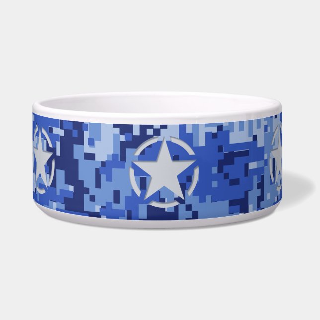 Star Tag Decal Navy Blue Camo (Left)