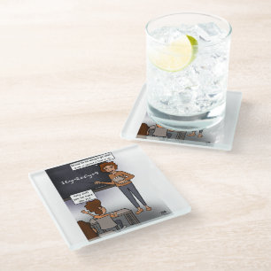 Star Teacher Glass Coasters