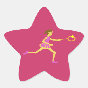 Star Tennis player Star Sticker