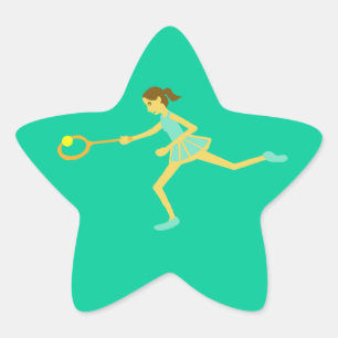 Star tennis player sticker