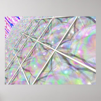 Star Tetra Bubble Grid Poster