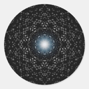 Star themed Kaleidoscope pattern Stickers
