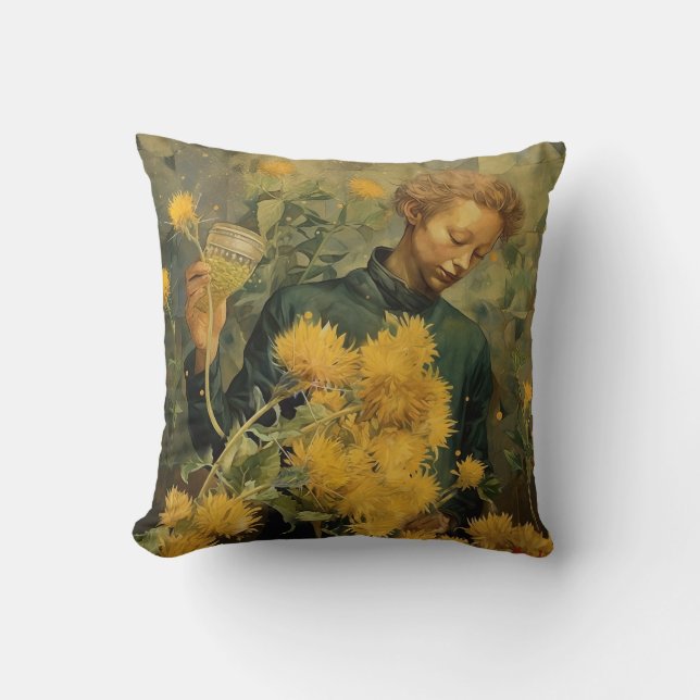 Star Thistle Honey Cushion (Front)