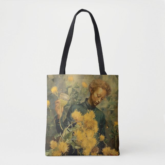 Star Thistle Honey Tote Bag (Front)