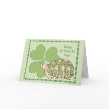 Star Tortoise St Patrick's Day Card