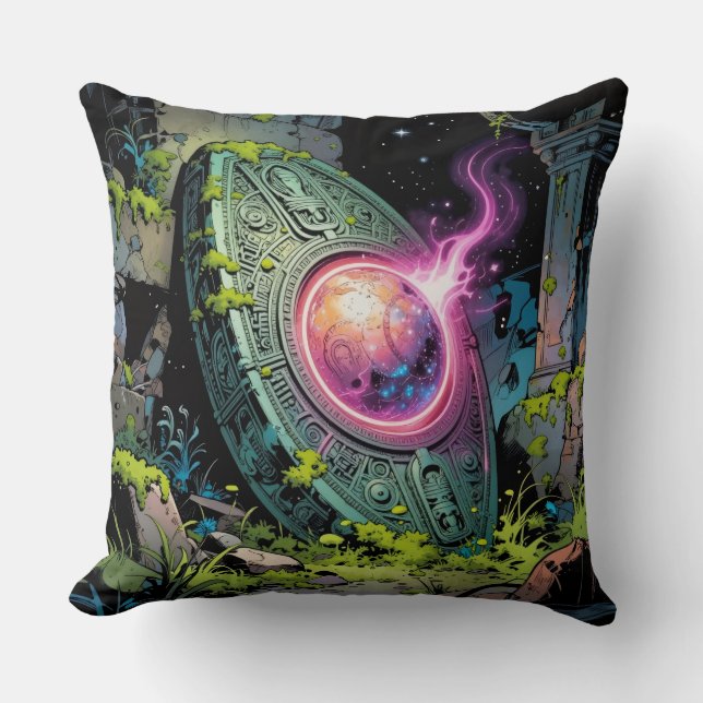 Star Trail - Journey Through the Universe Cushion (Front)