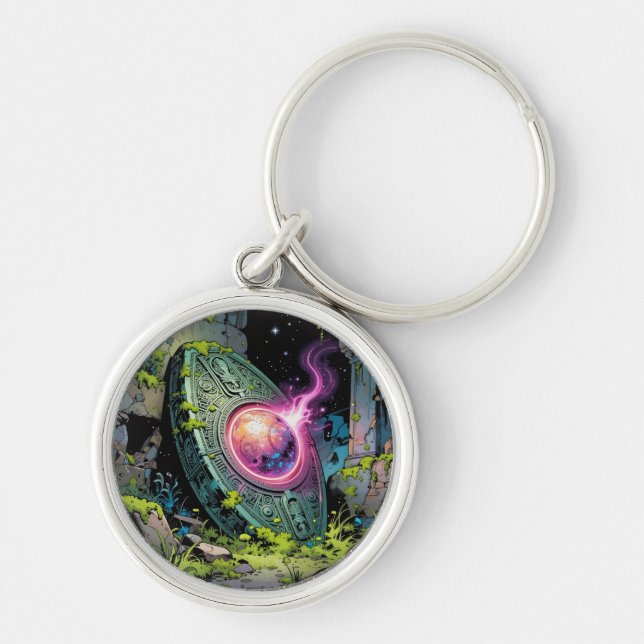 Star Trail - Journey Through the Universe Key Ring (Front)