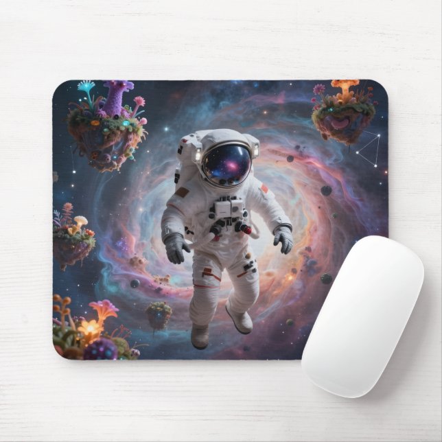 Star Trail – Journey Through the Universe Mouse Mat (With Mouse)