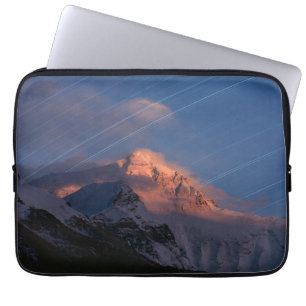 Star Trail Mt. Everest Tibet, China Laptop Sleeve