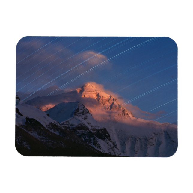 Star Trail | Mt. Everest Tibet, China Magnet (Horizontal)