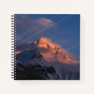 Star Trail Mt. Everest Tibet, China Notebook