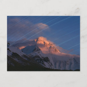 Star Trail   Mt. Everest Tibet, China Postcard