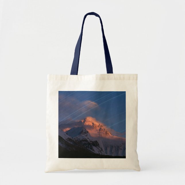 Star Trail | Mt. Everest Tibet, China Tote Bag (Front)