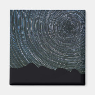 Star Trails Around Polaris Ingalls Pass Magnet