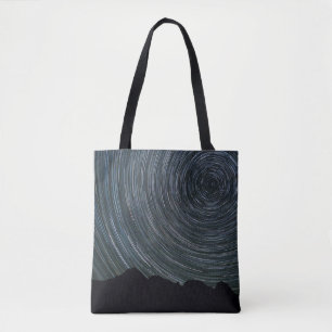 Star Trails Around Polaris Ingalls Pass Tote Bag