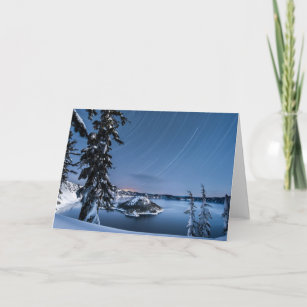 Star Trails   Crater Lake National Park Card