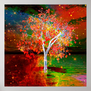 Star Tree Poster