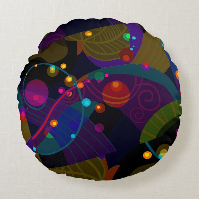 Star tree round cushion (Front)