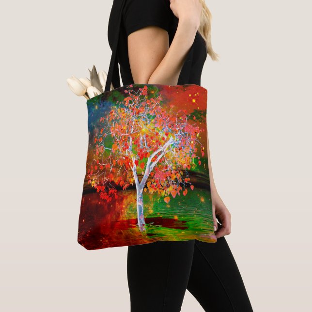 Star Tree Tote Bag  (Close Up)