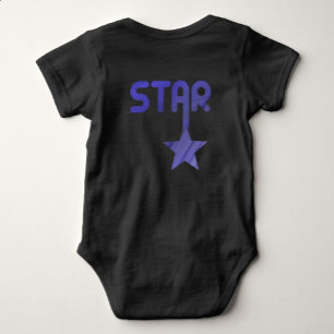 STAR Trend Abstract Lavender Violet Baby Bodysuit