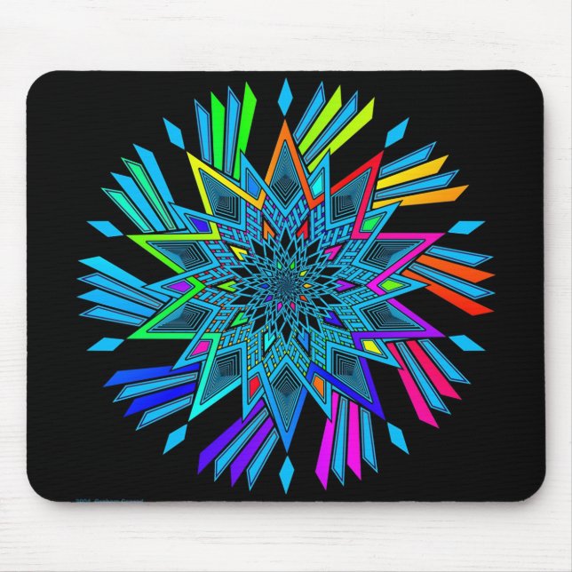 Star Twirl Mouse Mat (Front)
