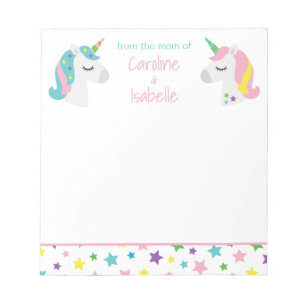 Star Unicorns Personalised Notepad