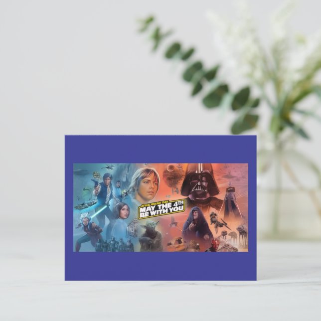 Star Wars Day Greeting Card (May Fourth) (Standing Front)